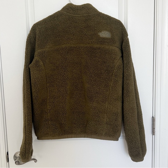 The North Face Women's Osito Bomber Sherpa Fleece Jacket Olive Green M - Picture 4 of 6